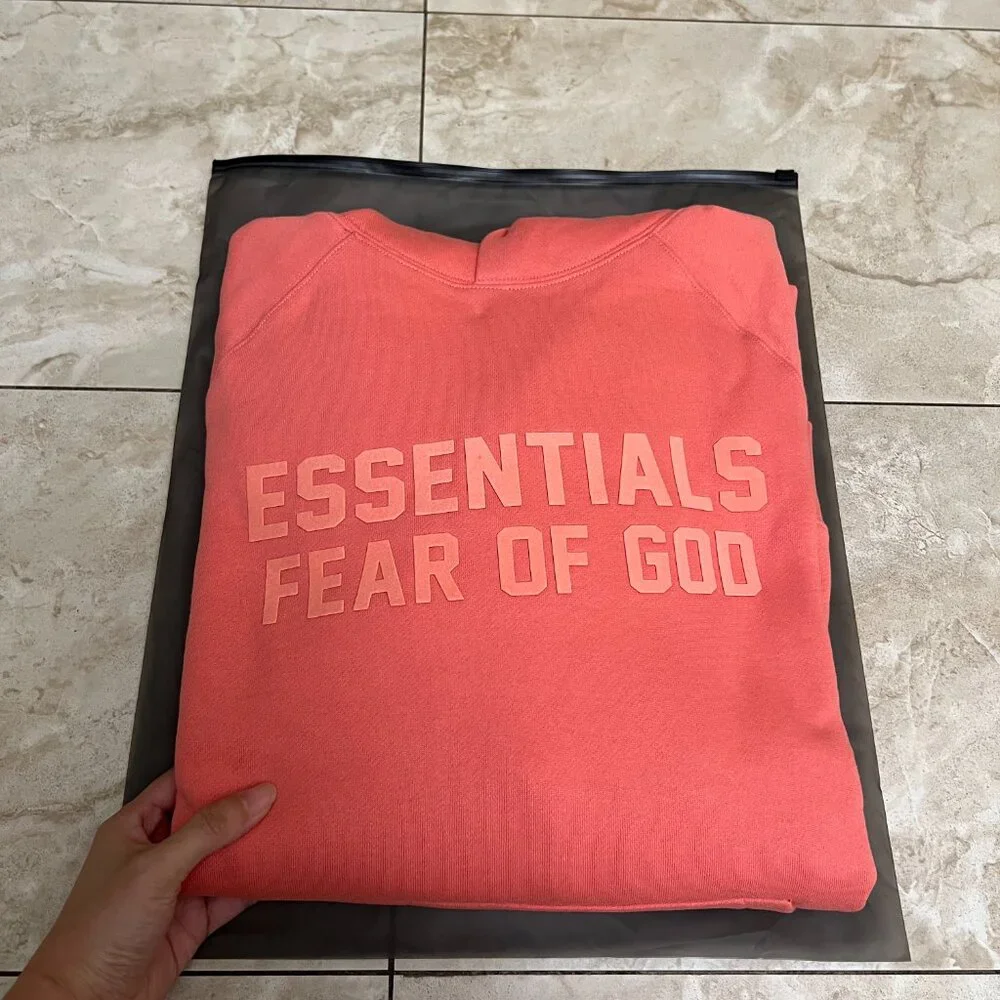 Essentials Fear of God Coral hoodie  NOT FOR SALE - Picture 4 of 5